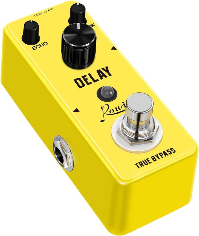 IOppWin Rowin LEF-314 Analog Delay Pedal – Mini Guitar Delay Effect with Warm, Clean & Smooth Tone, 25-600ms Delay Time, True Bypass, Metal Shell – Perfect for Beginners - Image 5